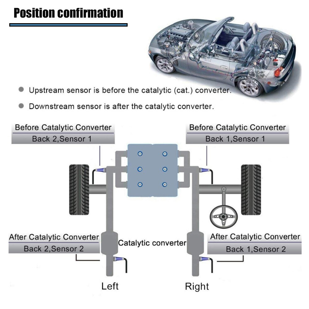 For Mercedes-Benz C300 2008-2012 E550 2011 NEW 4 x Up+Downstream Oxygen Sensor