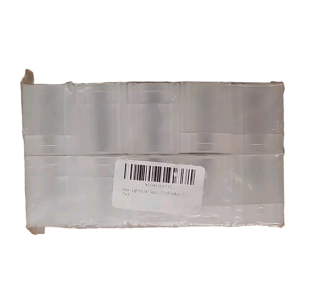 Lighthouse - Square Coin Tubes - Convenient Push Top, Virtually Unbreakable,...