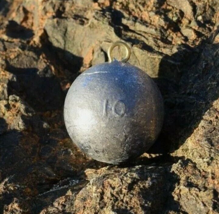 6 x 10oz Cannonball weights, quick drop boat weights