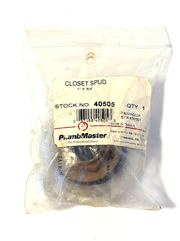 PlumbMaster 1" x 3/4" Closet Spud 40505
