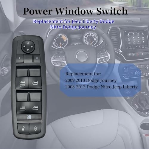 Driver Side Master Power Window Switch Compatible with J'eep Liberty Dodge
