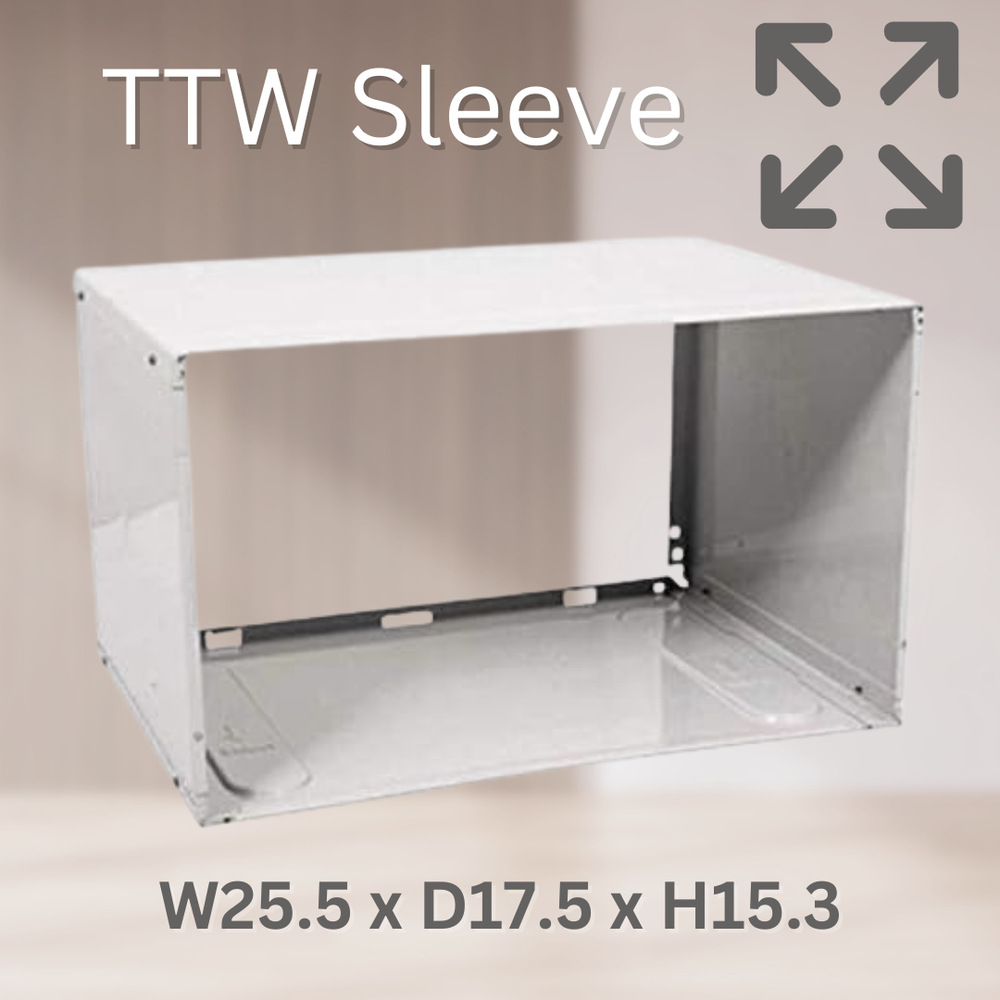 Universal Through the Wall Folded Metal Wall Sleeve
