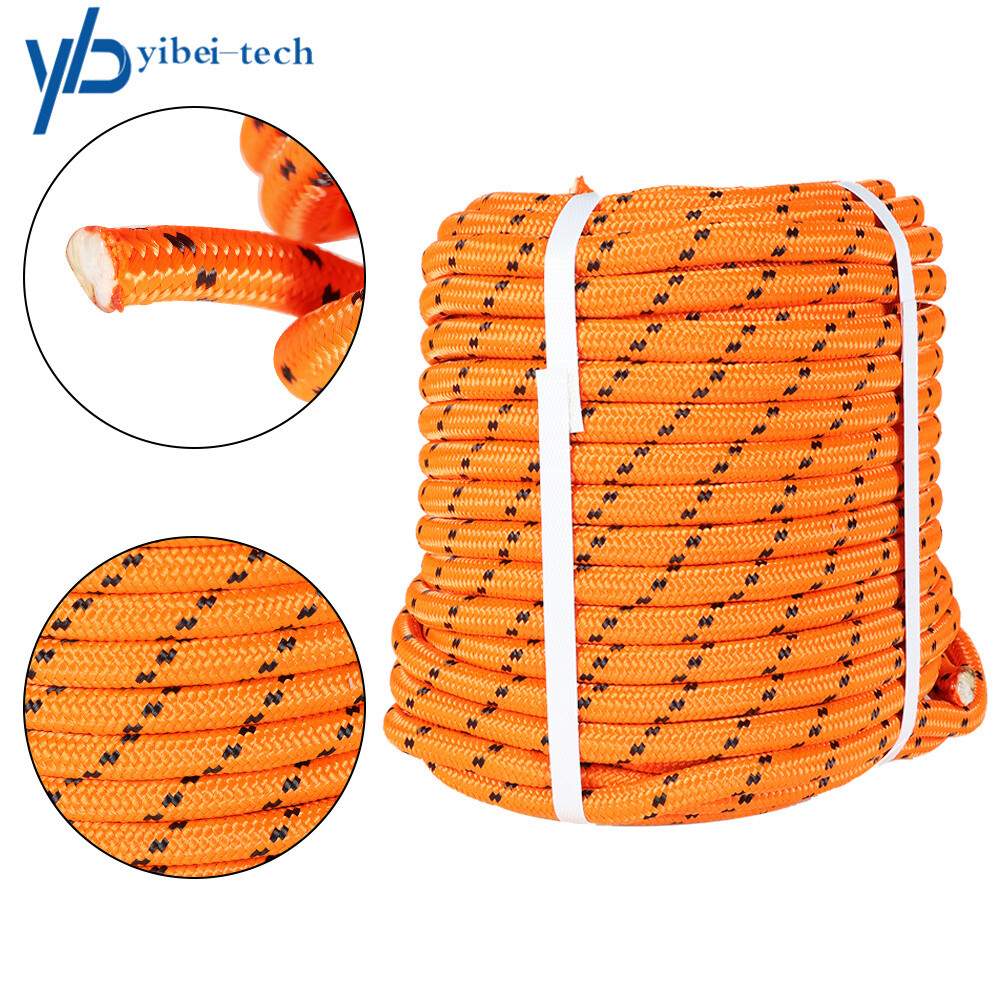 1/2"×150'Double Braid Polyester Rope 6180Lbs Arborist Tree Climbing Rigging Rope