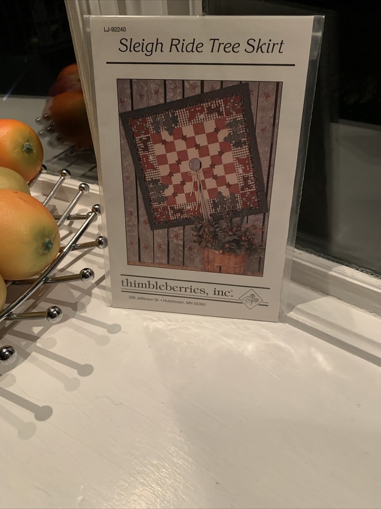 Sleigh Ride Tree Skirt By Thimbleberries Applique Pattern