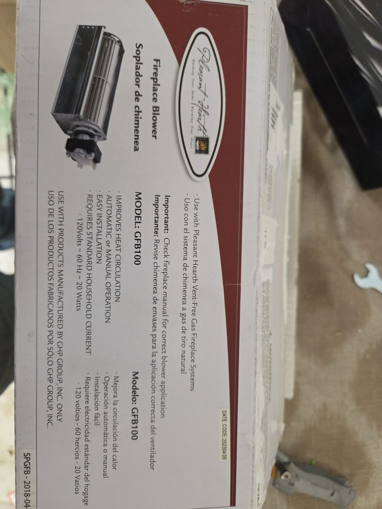 Pleasant Hearth GFB100 Fireplace Blower - Silver