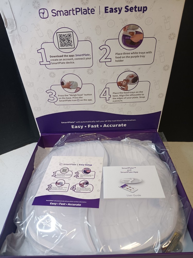 SmartPlate Portion Control Scale Plate Set (New In Box)