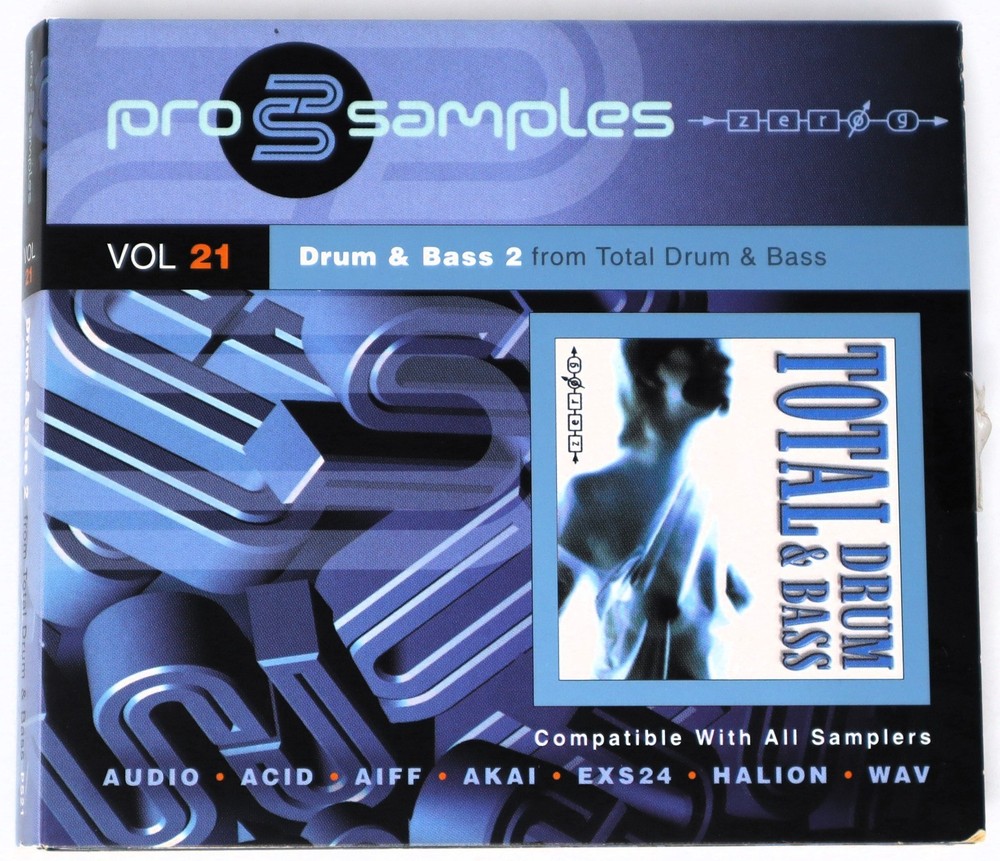 Zero-G Pro Samples 21 Drum & Bass 2 Sample/Sound Library/Sampling Double CD