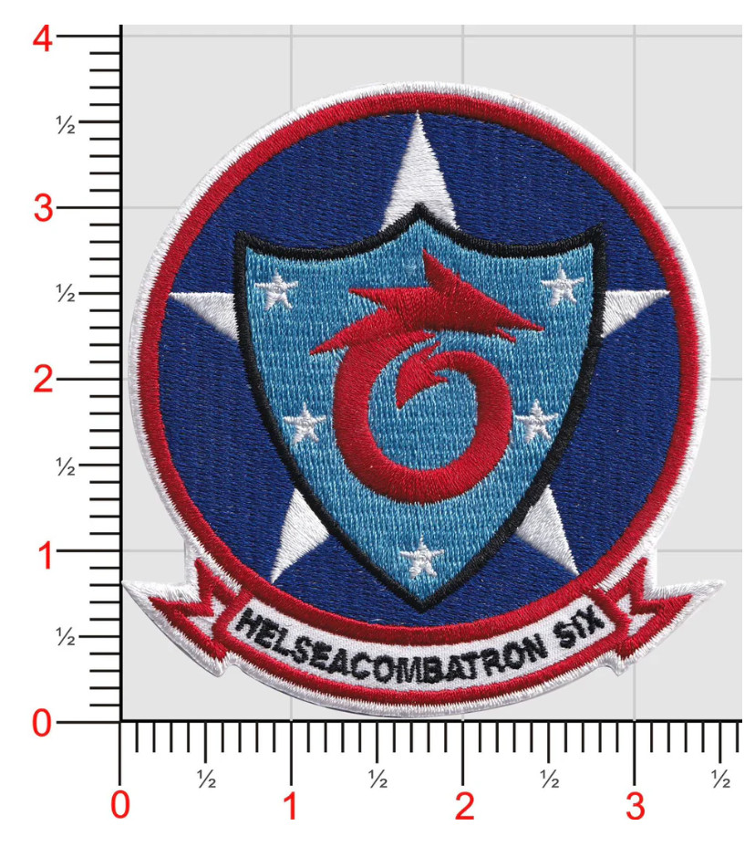 NAVY HSC-6 INDIANS SQUADRON EMBROIDERED PATCH