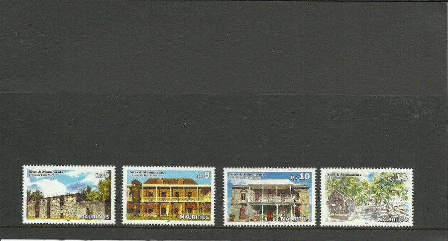 MAURITIUS SG1252-1255 SITES & MONUMENTS MNH
