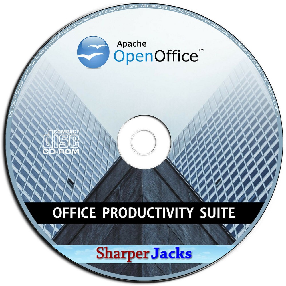 NEW & Fast Ship! Apache Open Office Suite - Word Processor / Spreadsheet Mac CD