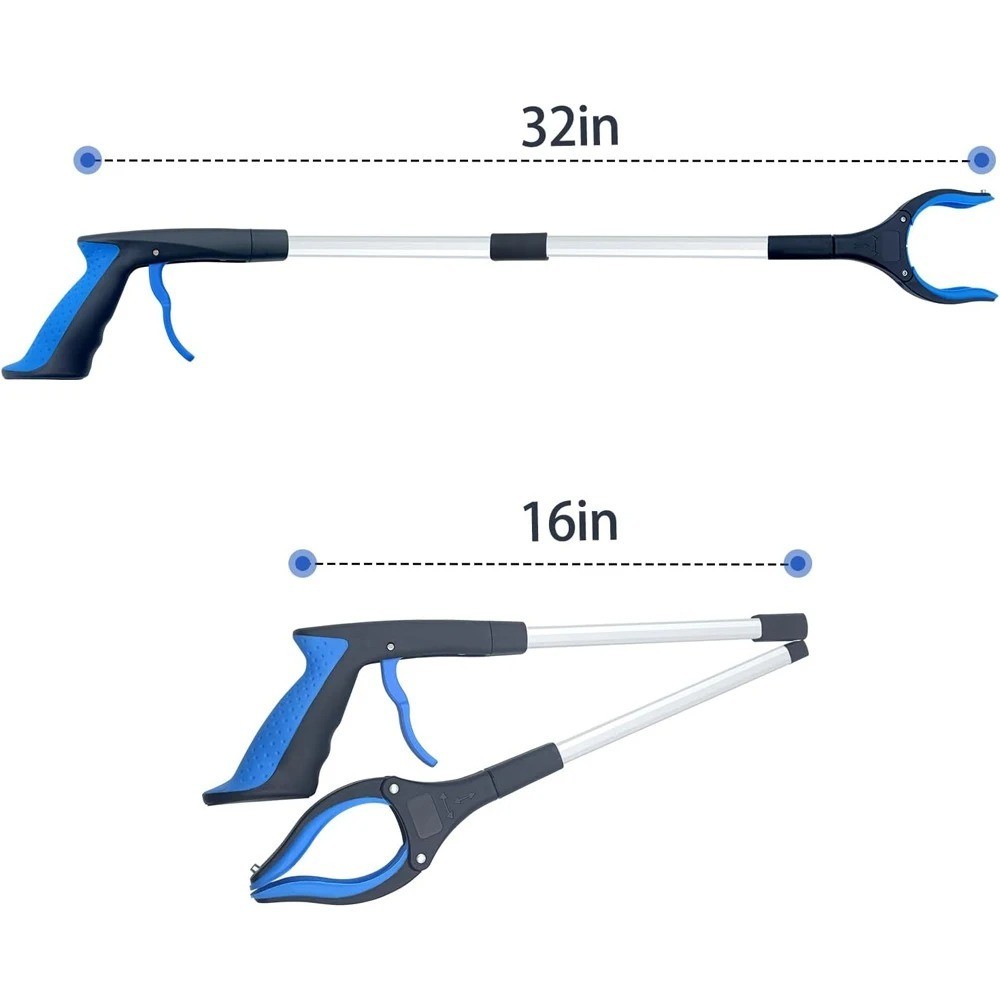 Foldable Grabber Reacher Litter Picker Extender Collapsible Garbage Pick Tools