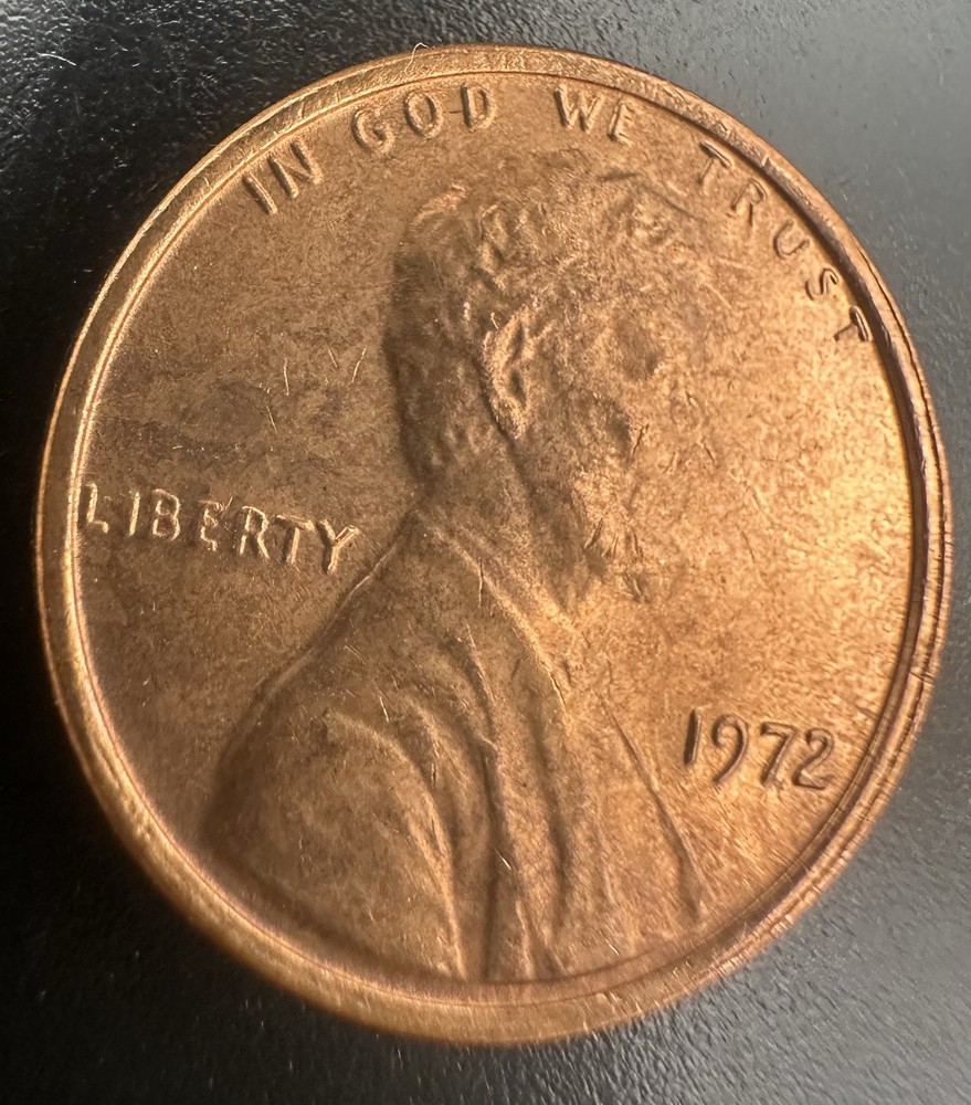1972 Lincoln Cent Tilted Collar/Misalign/Railroad/Date Double Dual Error’s A-386