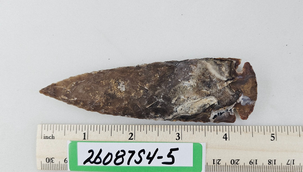 4.5" Spearhead - Lance Head - Drill Point - Hand Knapped Agate