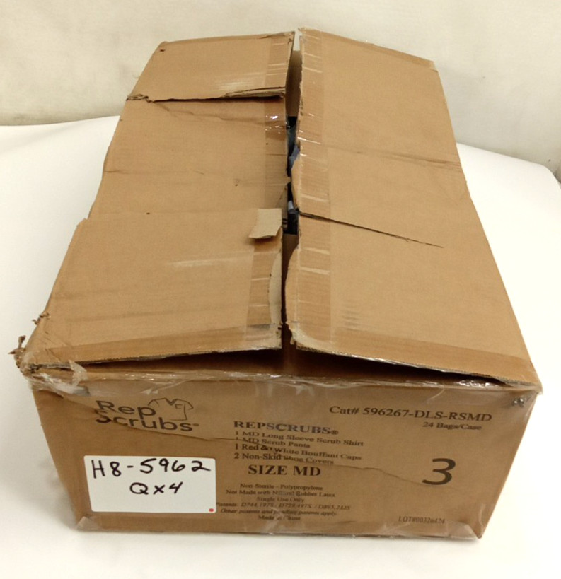 Rep Scrubs 596267-DLS-RSMD Size MD Non-Sterile Polypropylene Single Use Set 4pk