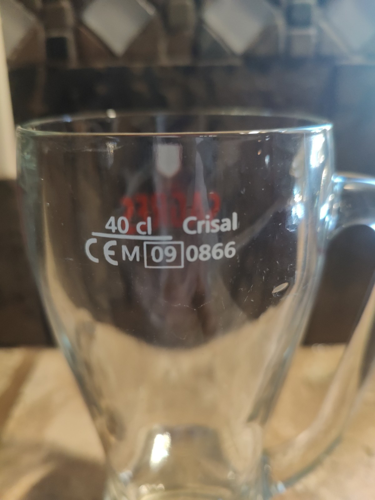 Sagres Beer - original Beer Glass Mug Sagres Portugal