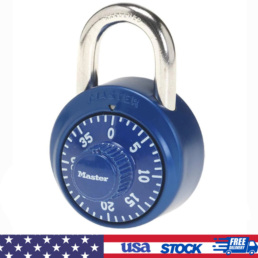 Master Lock 1530DCM Combination Padlock – Locker Lock, 1 Pack, Assorted Colors