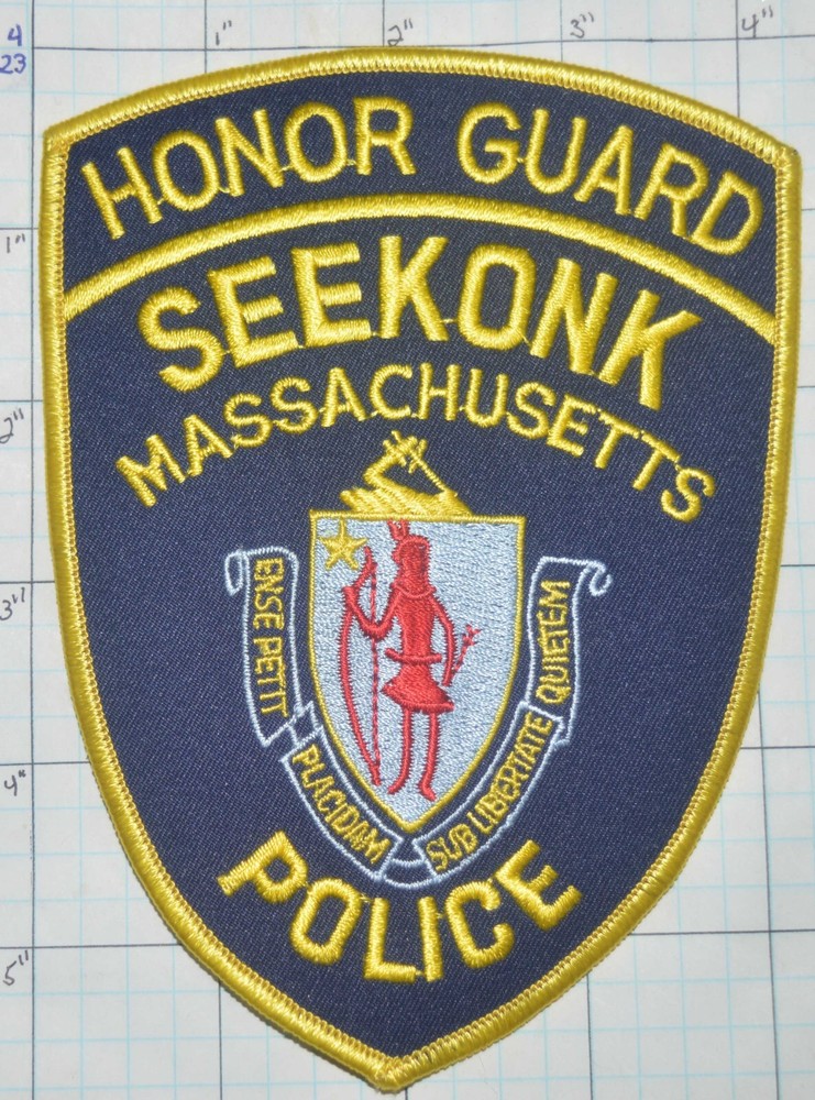 MASSACHUSETTS, SEEKONK POLICE DEPT HONOR GUARD PATCH