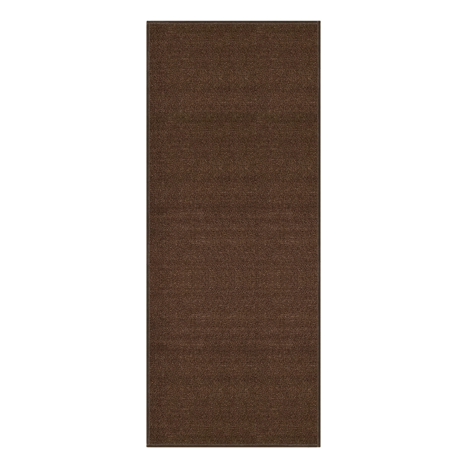 Custom Size SOLID BROWN Stair Hallway Runner Rug Non Slip Rubber Back