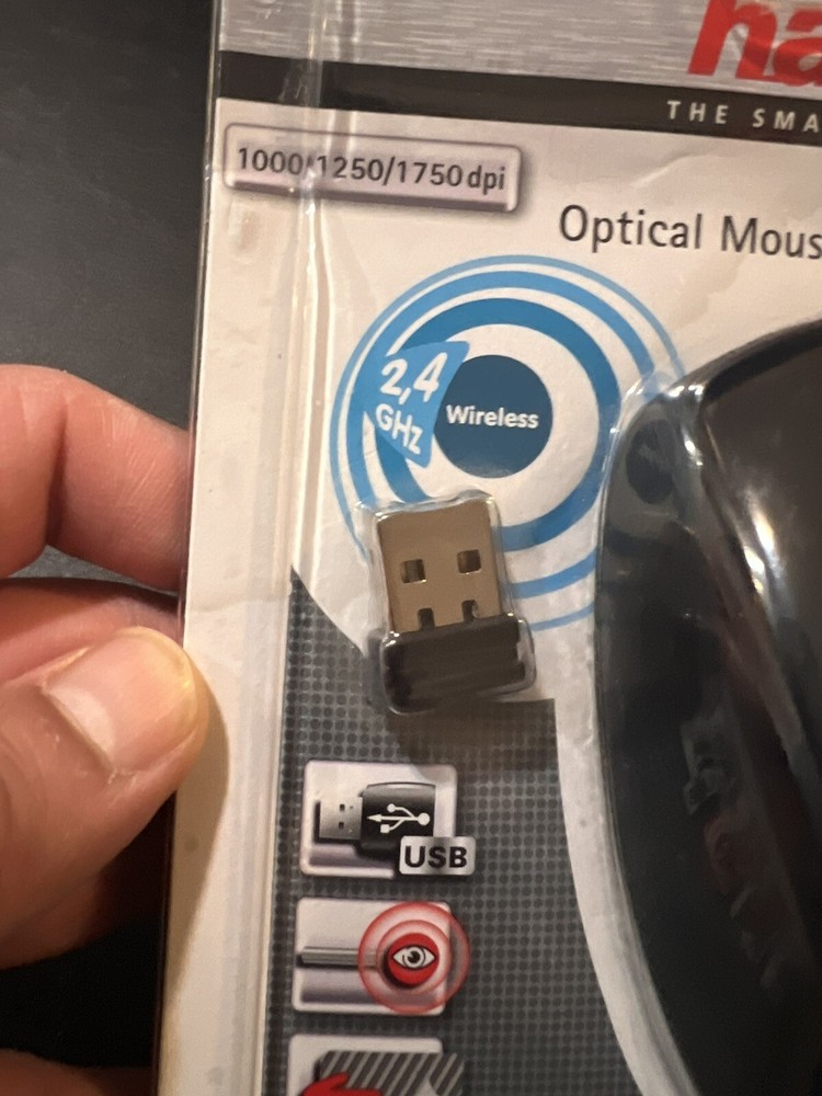 Hama Wireless Optical Mouse 1750 Dpi USB M2150