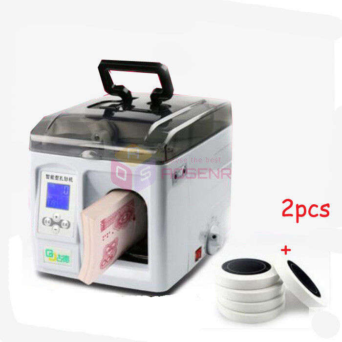 220V Intelligent Banknote Binder Bundling Machine Money Packer BindingMachine.