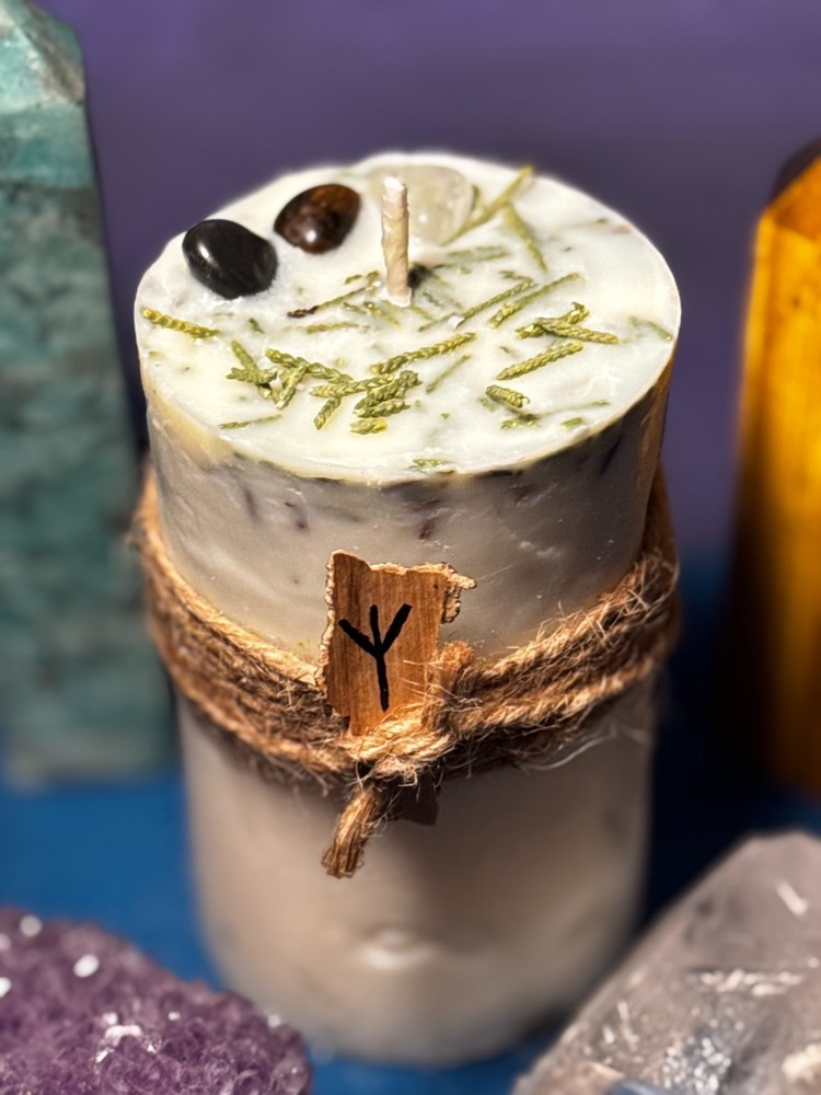 Ritual Rune Candle ALGIZ-Protection