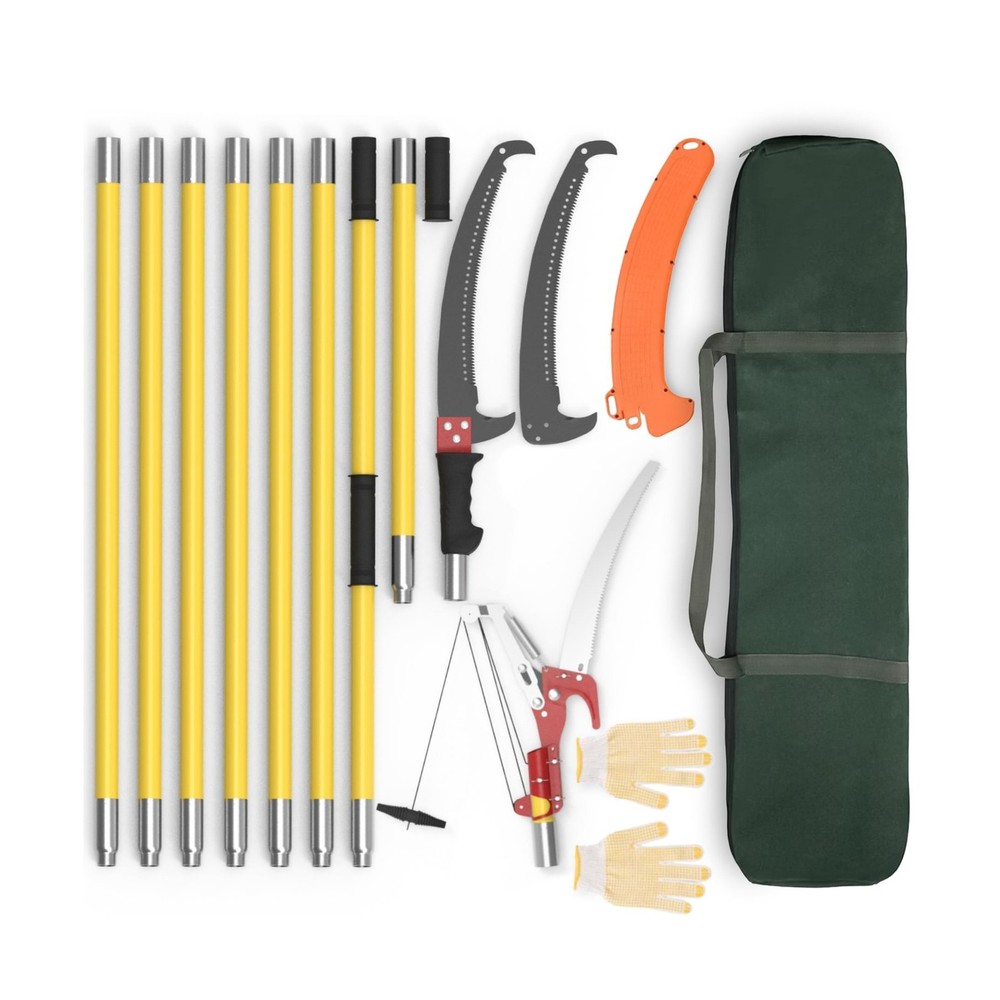 Pole Saws for Tree Trimming, 7.3-27 ft Extendable Tree Trimmers Long Handle P...
