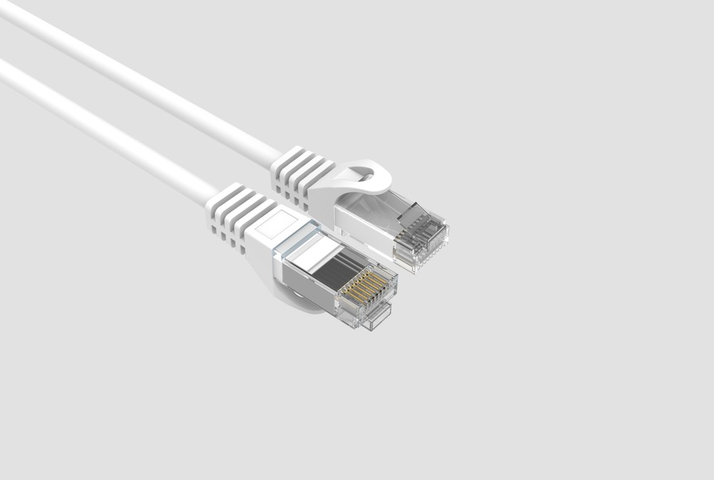 CAT6 Slim Ethernet Patch Cable White 2FT 25 PACK