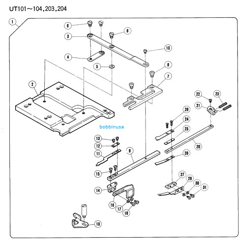 Hemming Guide Left Right Pegasus Coverstitch Machine