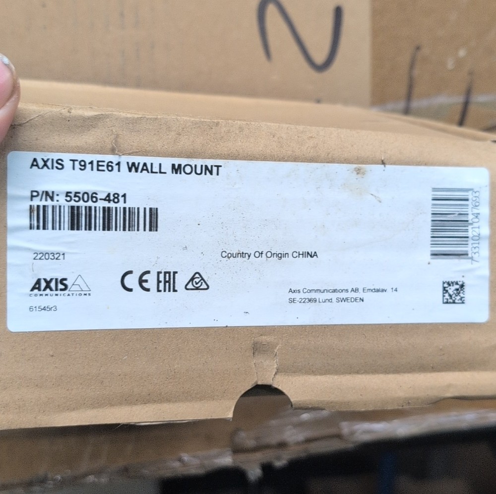 Axis T91E61 Wall Mount 5506-481 Security Camera Bracket Wall Mounted