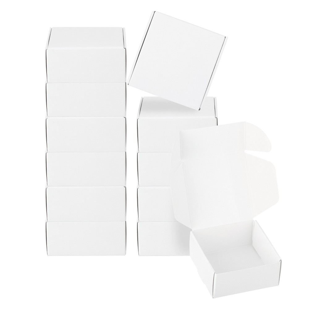 20 Pack 2.5x2.5x1.2" Paper Soap Box Soap Boxes Square White
