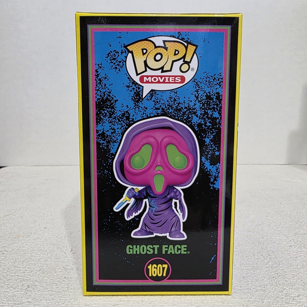 Funko Pop! Scream - Ghost Face #1607 (Black Light) - EE Exclusive With Protector