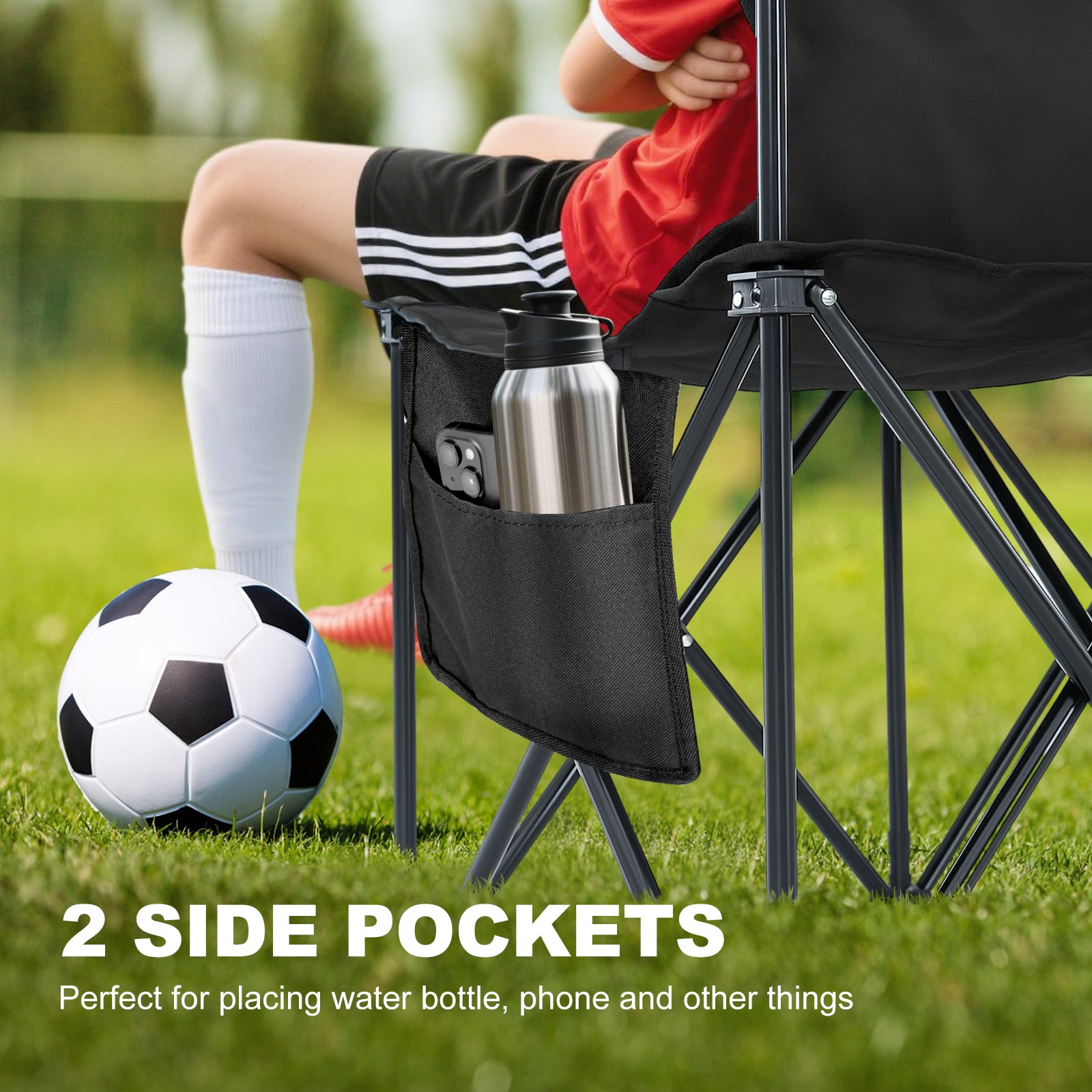 NAIZEA 4/6/9-Seater Sports Bench Folding Bench Chair Sideline Bench for Sports