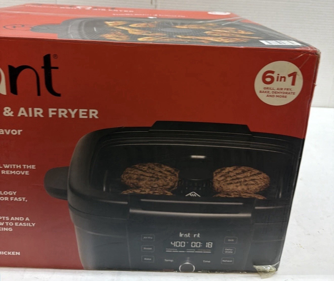 Instant Pot - 6-in-1 Smokeless Indoor Grill & Air Fryer with OdorErase *NEW*