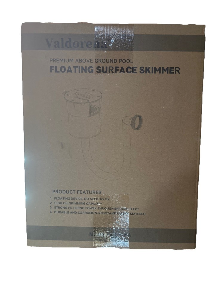 Surface Float Skimmer with 50 Filter Socks 2025 Upgrade No Installation Required