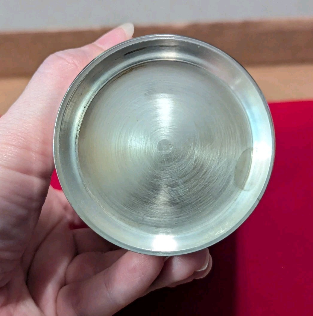 Vtg India Silverplate Tumblers Cups Unmarked Set Of 2 New In Box