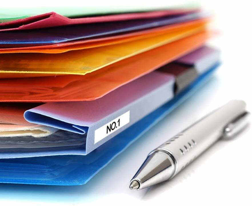 5PK For Dymo D1 Label Tape 12mm Black on White 45013 S0720530 Cassette 1/2