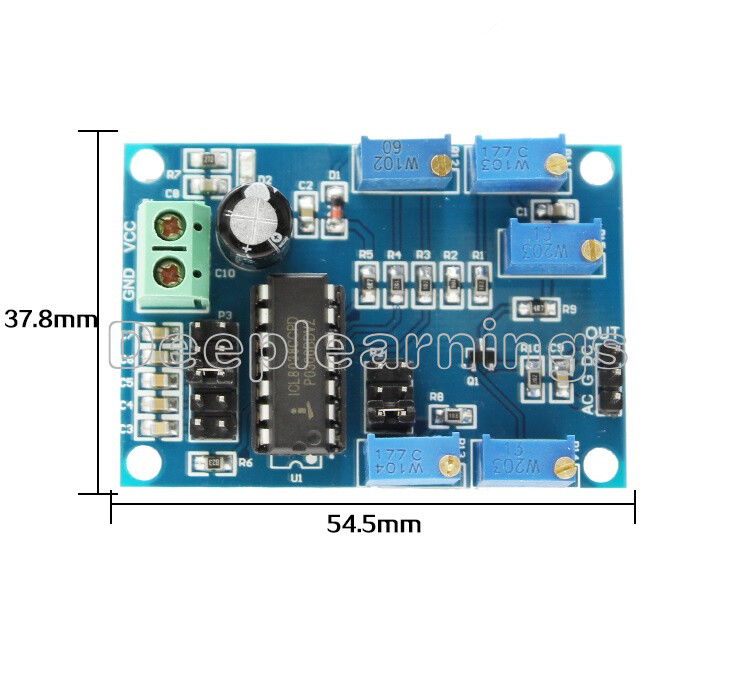 ICL8038 Low/Medium Frequency Signal Source Waveform Sine Signal Generator Module
