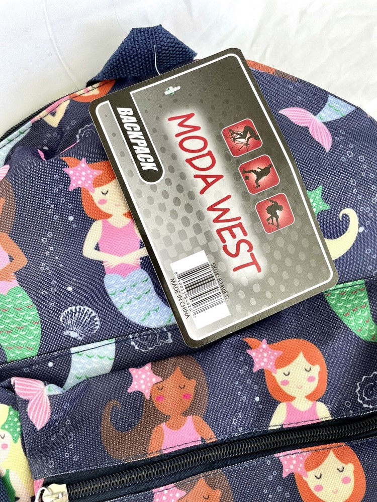 NWT Backpack by Moda West 15” Mermaids