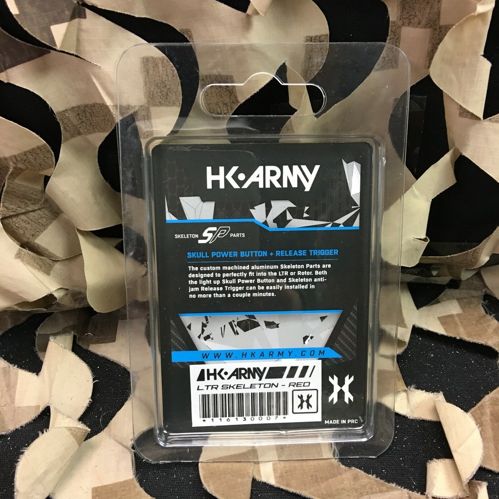 NEW HK Army Rotor/LTR Skeleton Power Button & Release Trigger Kit - Red