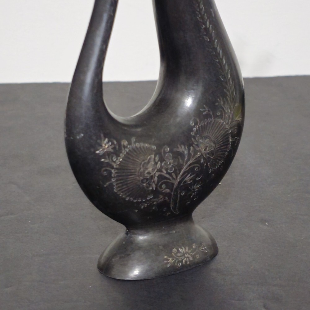 Bidri Jug Black With Silver Inlay. Beautiful.