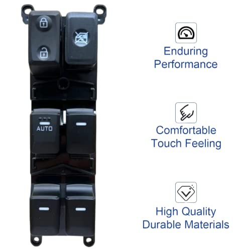 Power Window Master Switch Compatible with Kia Rio 2012 2013 2014 2015 Replace