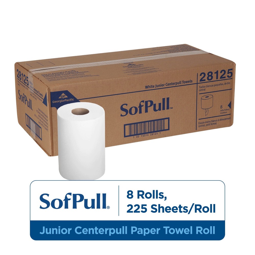 Paper Towel White, 8 Rolls Per Case