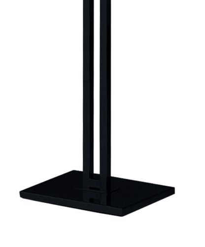 Clothes Rack Two Way 2 Straight Arms Clothing Garment Black Matte & Chrome 72"