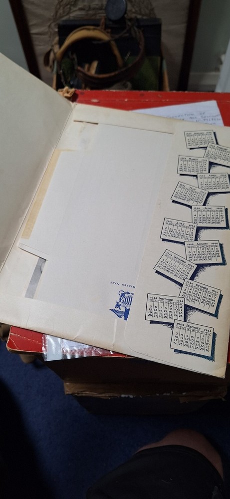 WW2 (1942) US Navy write daily writing set (not repro)