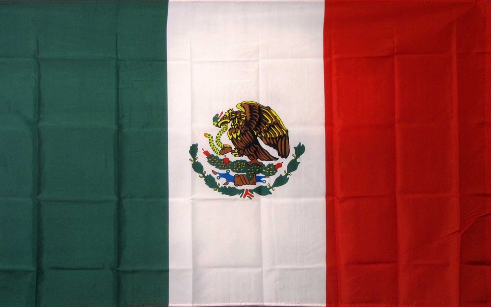 MEXICO  3'X 5' POLY FLAG