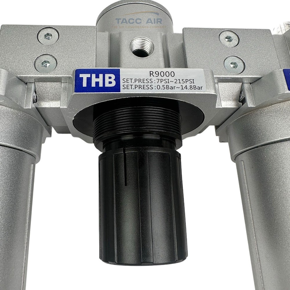 1" Compressed Air FRL System Filter Regulator Oiler Separator Lubricator Combo