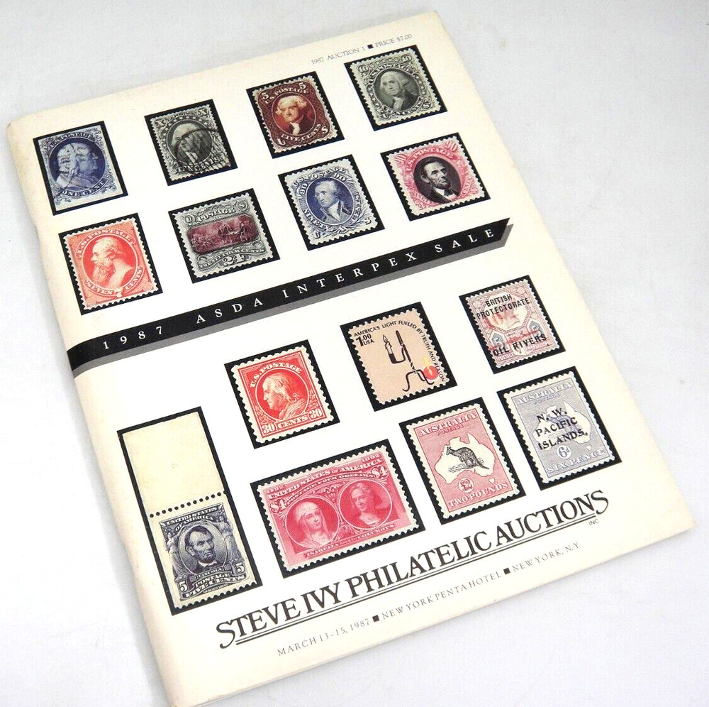 Steve Ivy  Stamp Auction Catalog 1987 ASDA Interpex Covers from Story Collection