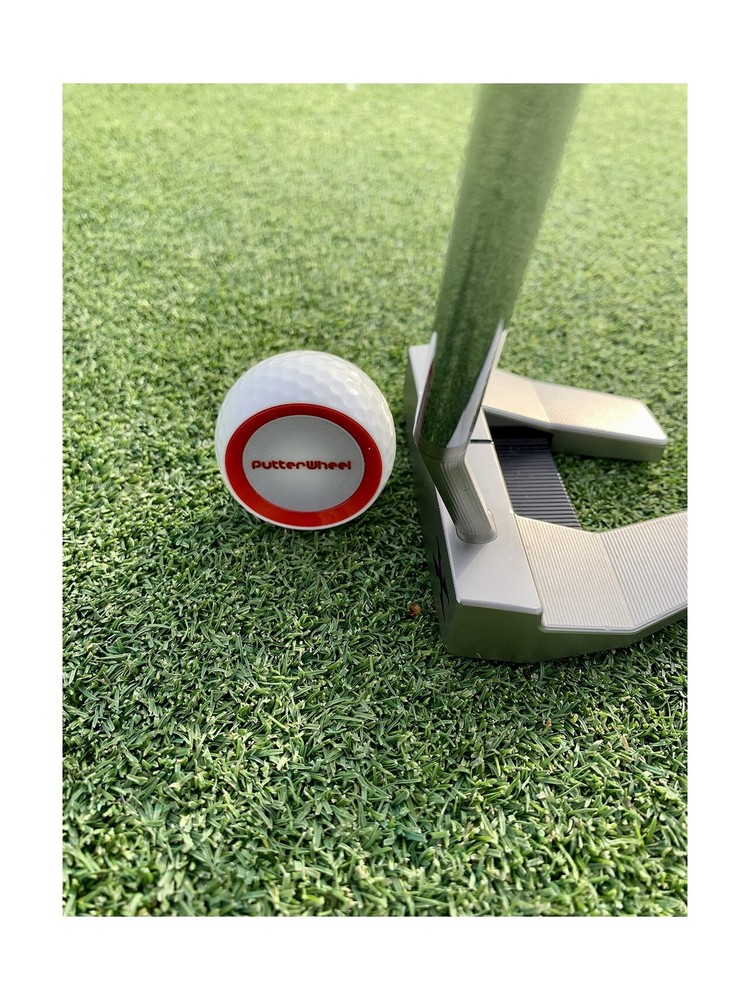 PutterWheel Golf Ball Putting Training Aid (2 Pack) Provides Instant Feedback...