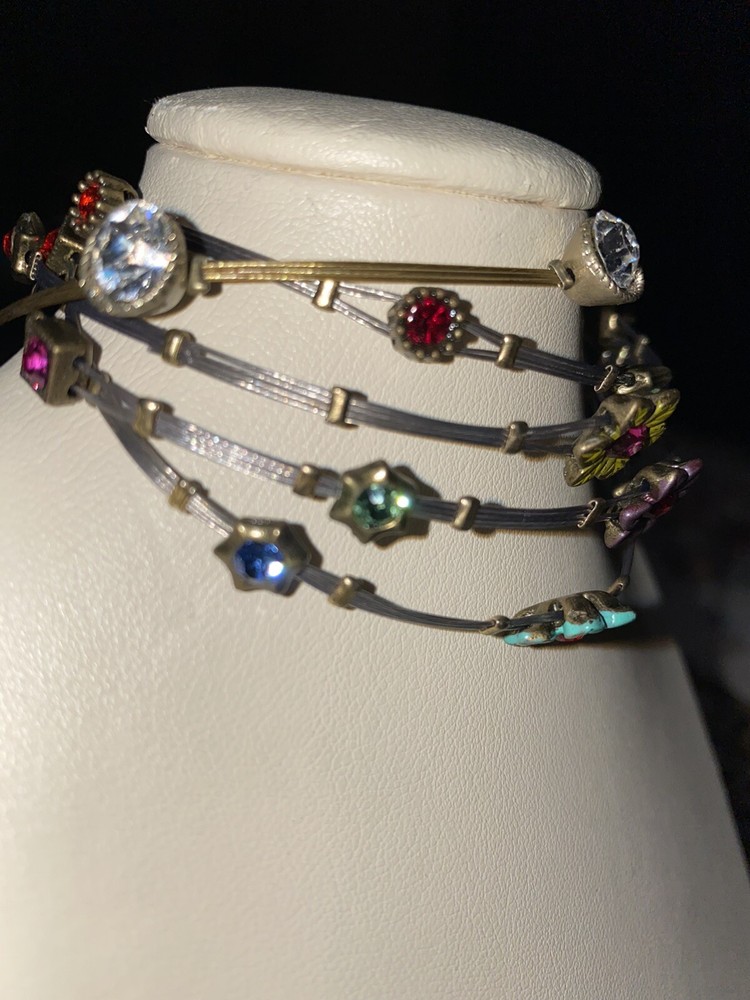 Rhinestone Wire Bracelets Handmade