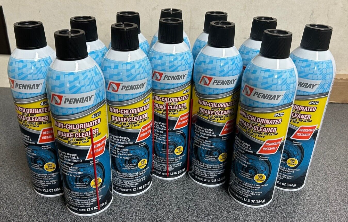 Penray 4520 Non-Chlrorinated Quick Dry Brake Cleaner 12 Pack of 12.5 oz. Cans